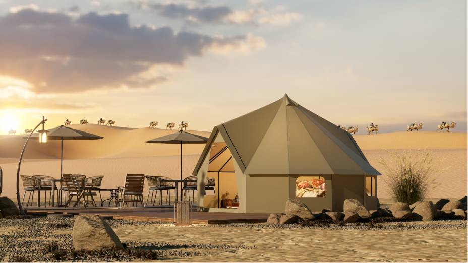 锡林郭勒盟露营酒店帐篷厂家